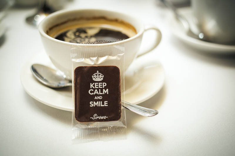 Chocolate With Personalised Message - 7g Keep Calm and Smile - Chocolate Bar