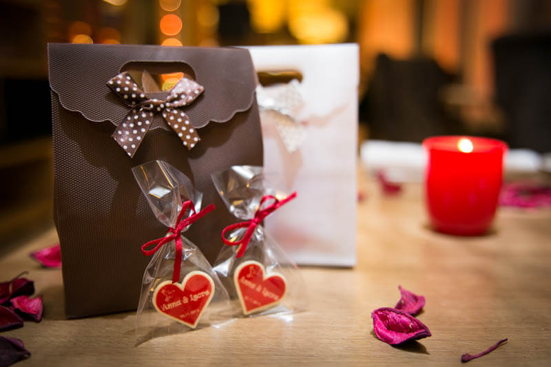 Promo Sweets - Chocolate Heart in a Bag with Ribbon, 3g