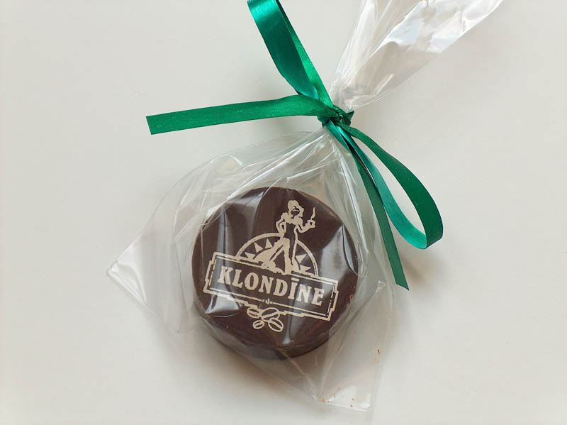 Round Chocolates - 7g Puck in a Polybag with Ribbon