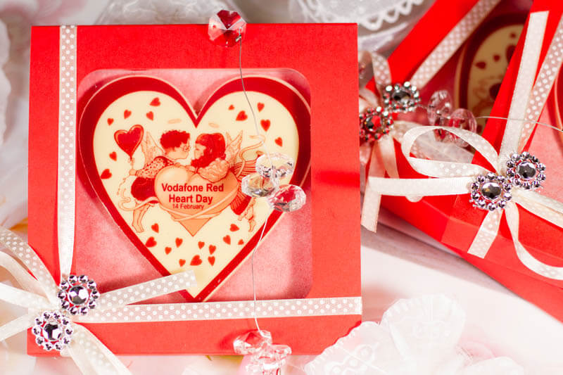 Valentine Day Chocolates - 70g Chocolate Heart in the Box