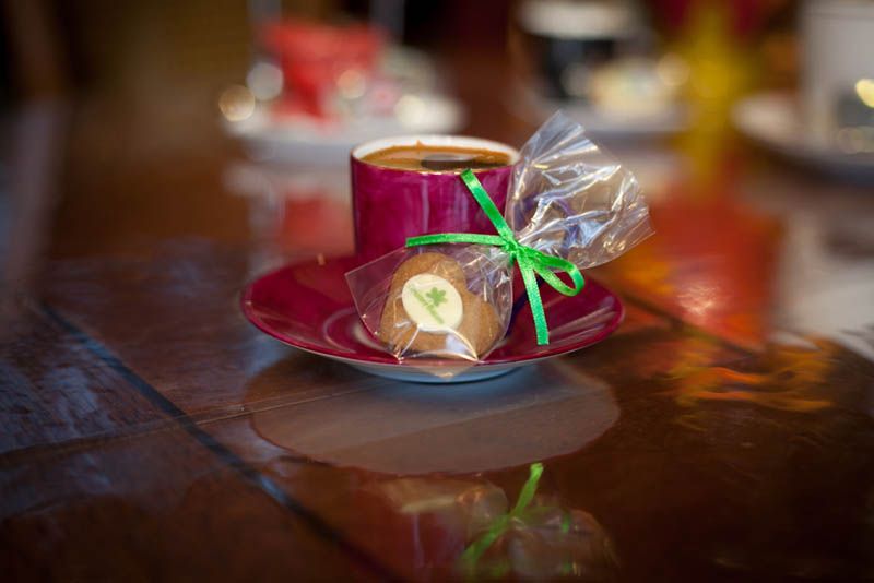 Chocolate Gifts - Gingerbread biscuit / Pepper Cookie with Chocolate in a Polybag with Ribbon, 5g