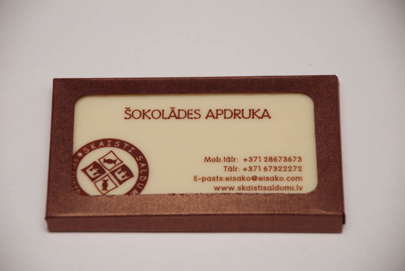 Promotional Chocolate Bar in a box, 20g